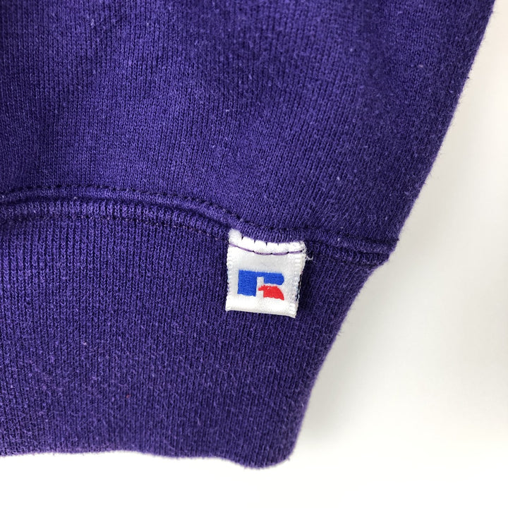 Vintage 90'S Russell ATHLETIC college sweatshirt, made in the USA, size XL, men's cotton purple type Vintage Second Hand