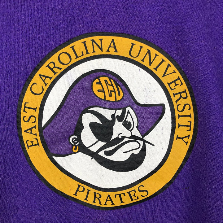 BASSETT WALKER College Sweatshirt, Made in USA, Men's XL equivalent. cotton purple type Vintage Second Hand
