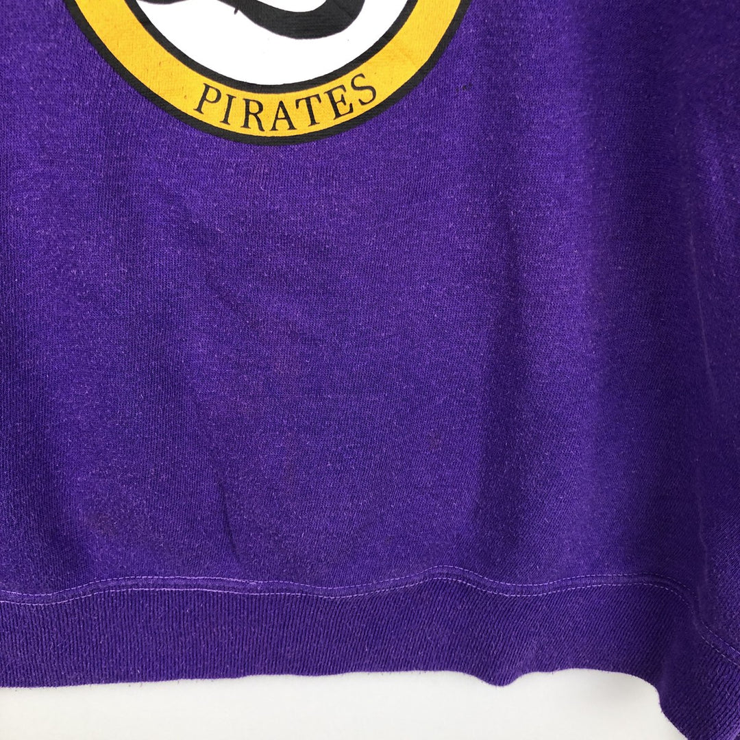 BASSETT WALKER College Sweatshirt, Made in USA, Men's XL equivalent. cotton purple type Vintage Second Hand