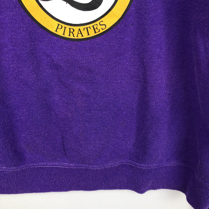 BASSETT WALKER College Sweatshirt, Made in USA, Men's XL equivalent. cotton purple type Vintage Second Hand
