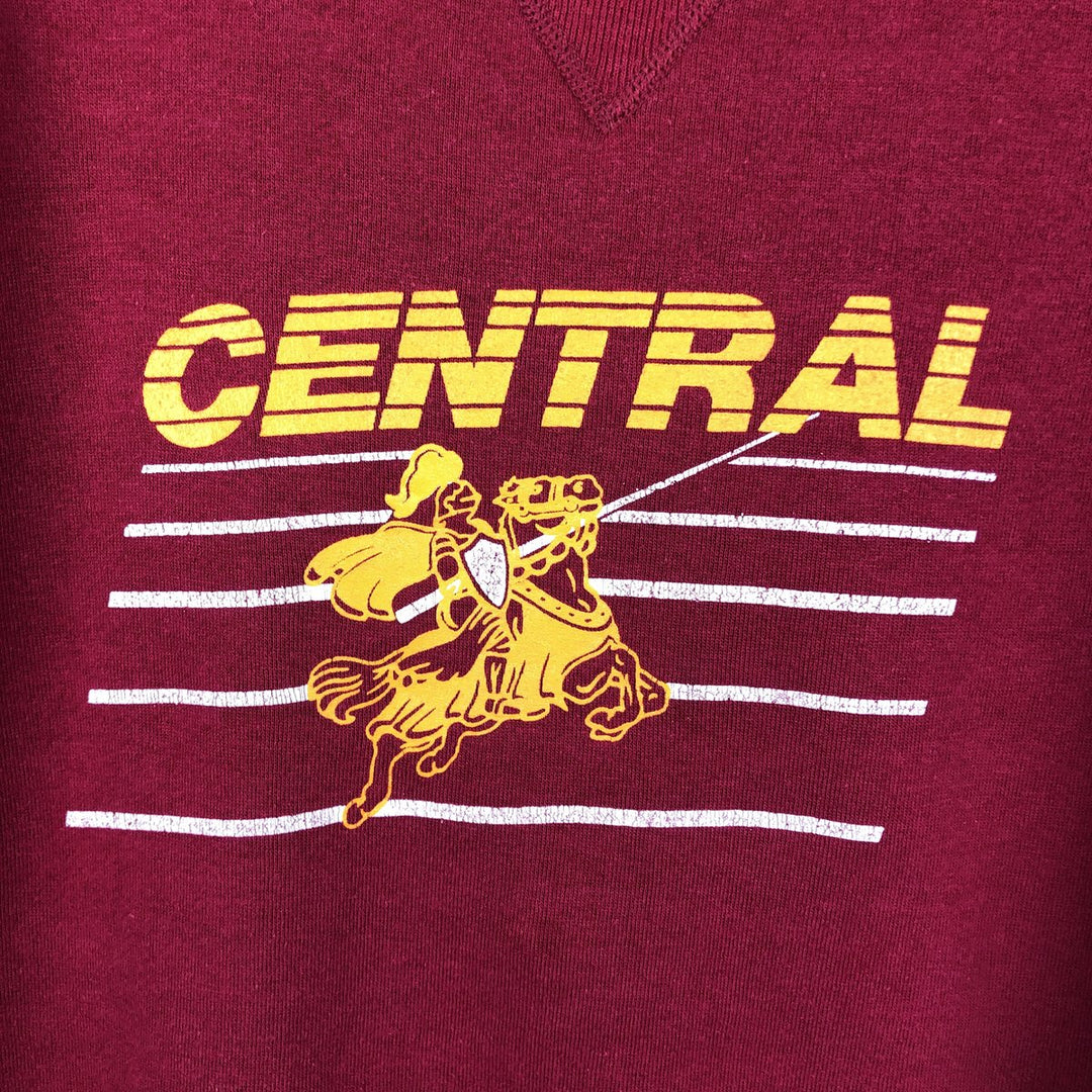 Vintage 90'S Russell ATHLETIC college sweatshirt, made in the USA, size XL, men's cotton red type Vintage Second Hand
