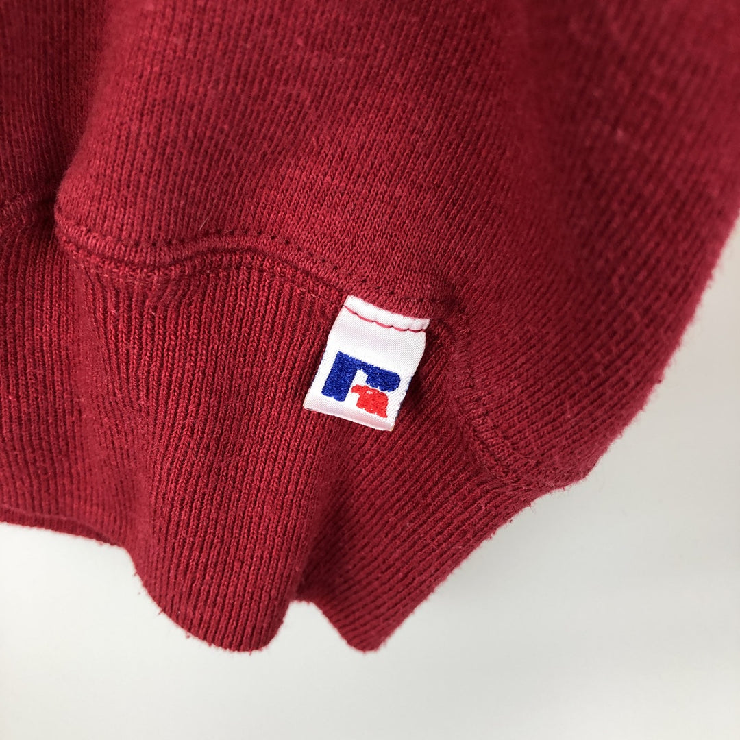 Vintage 90'S Russell ATHLETIC college sweatshirt, made in the USA, size XL, men's cotton red type Vintage Second Hand