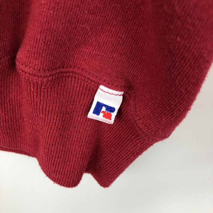 Vintage 90'S Russell ATHLETIC college sweatshirt, made in the USA, size XL, men's cotton red type Vintage Second Hand