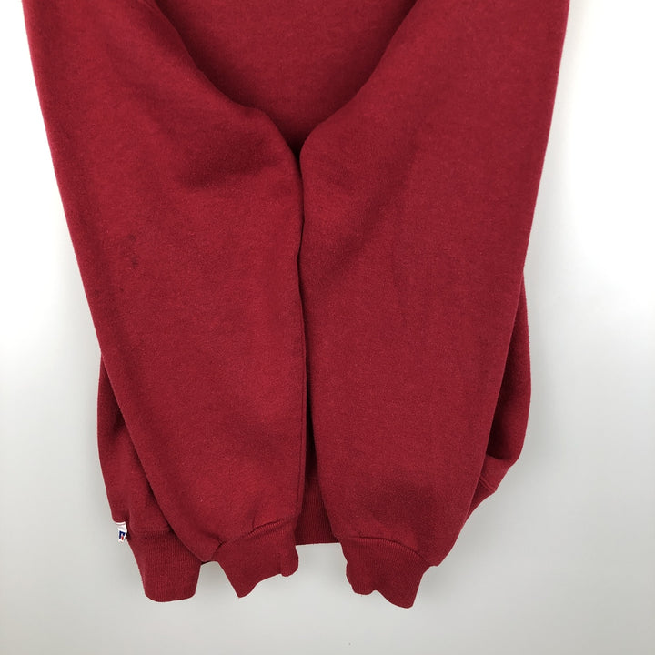 Vintage 90'S Russell ATHLETIC college sweatshirt, made in the USA, size XL, men's cotton red type Vintage Second Hand