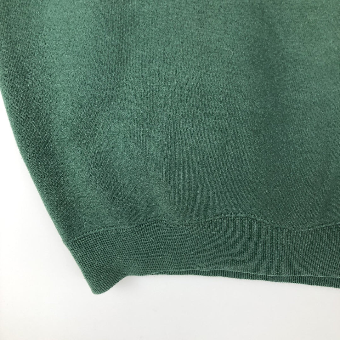 90'S Jansport College Sweatshirt, Made in USA, Men's XL, Vintage cotton green type Vintage Second Hand