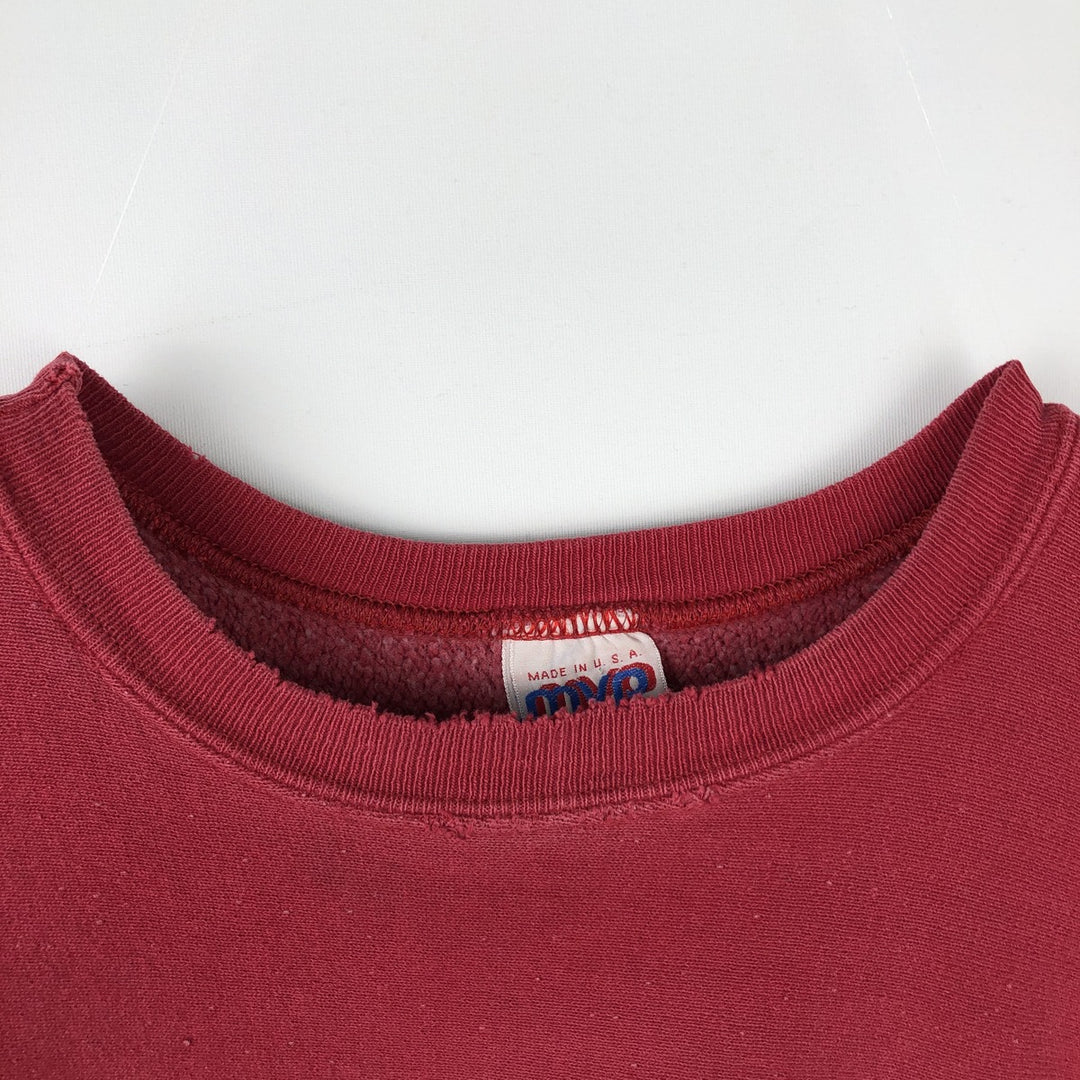 90'S MVP PRO WEAVE College Sweatshirt, Made in USA, Men's XL equivalent, Vintage cotton red type Vintage Second Hand