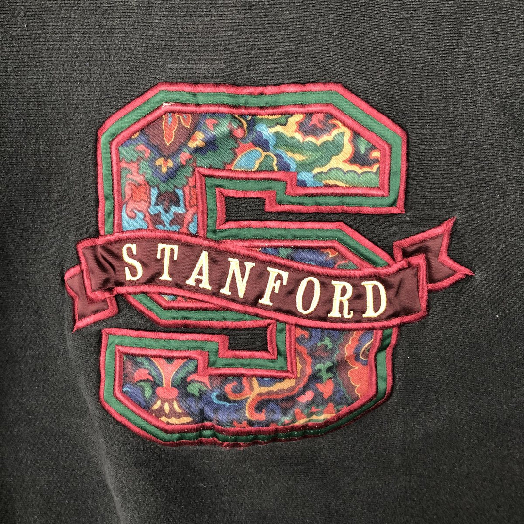 Vintage 90'S Jansport college sweatshirt, made in the USA, size L, men's unclear black type Vintage Second Hand