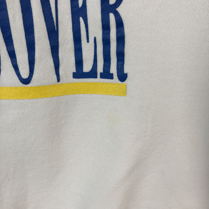 90'S Velva Sheen printed sweatshirt, made in USA, men's size XL equivalent, vintage. cotton white type Vintage Second Hand