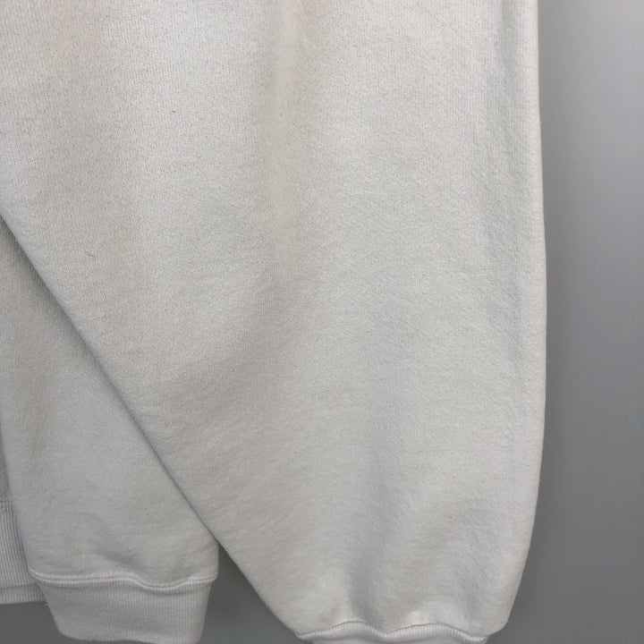 90'S Velva Sheen printed sweatshirt, made in USA, men's size XL equivalent, vintage. cotton white type Vintage Second Hand