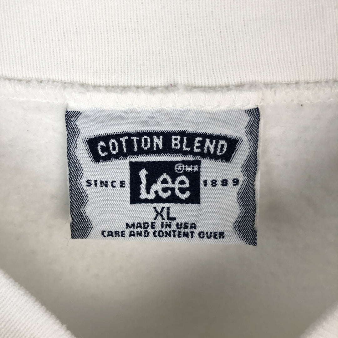 90'S Lee JESUS Jesus Christ Print Sweatshirt, Made in USA, Men's XL (approx.), Vintage unclear white type Vintage Second Hand