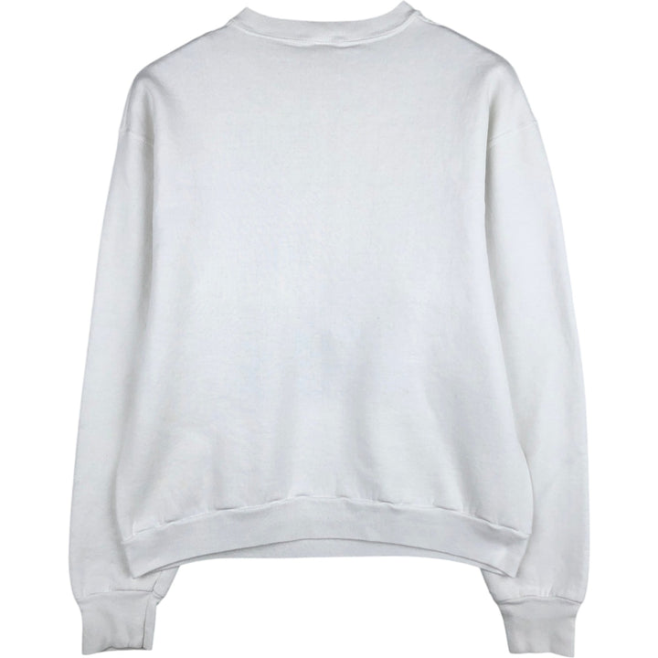 Vintage 1980'S Fruit of the Loom print sweatshirt, made in the USA, size L, men's unclear white type Vintage Second Hand