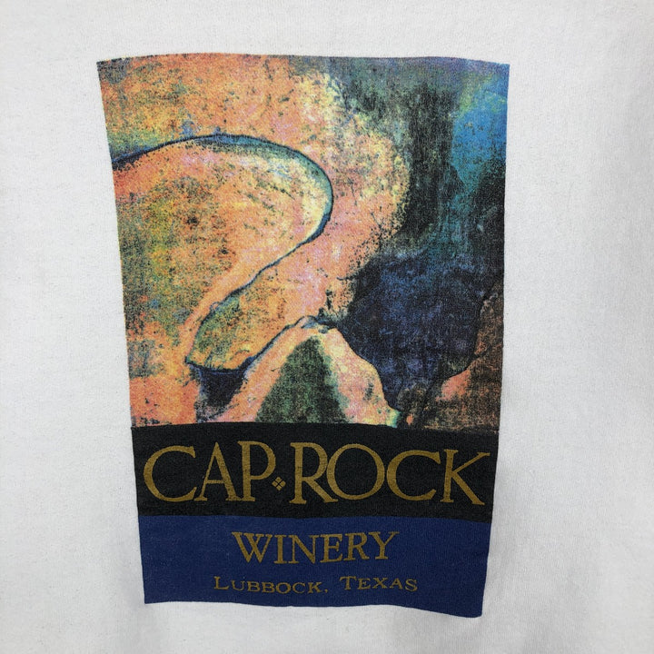 Vintage 1980'S Fruit of the Loom print sweatshirt, made in the USA, size L, men's unclear white type Vintage Second Hand
