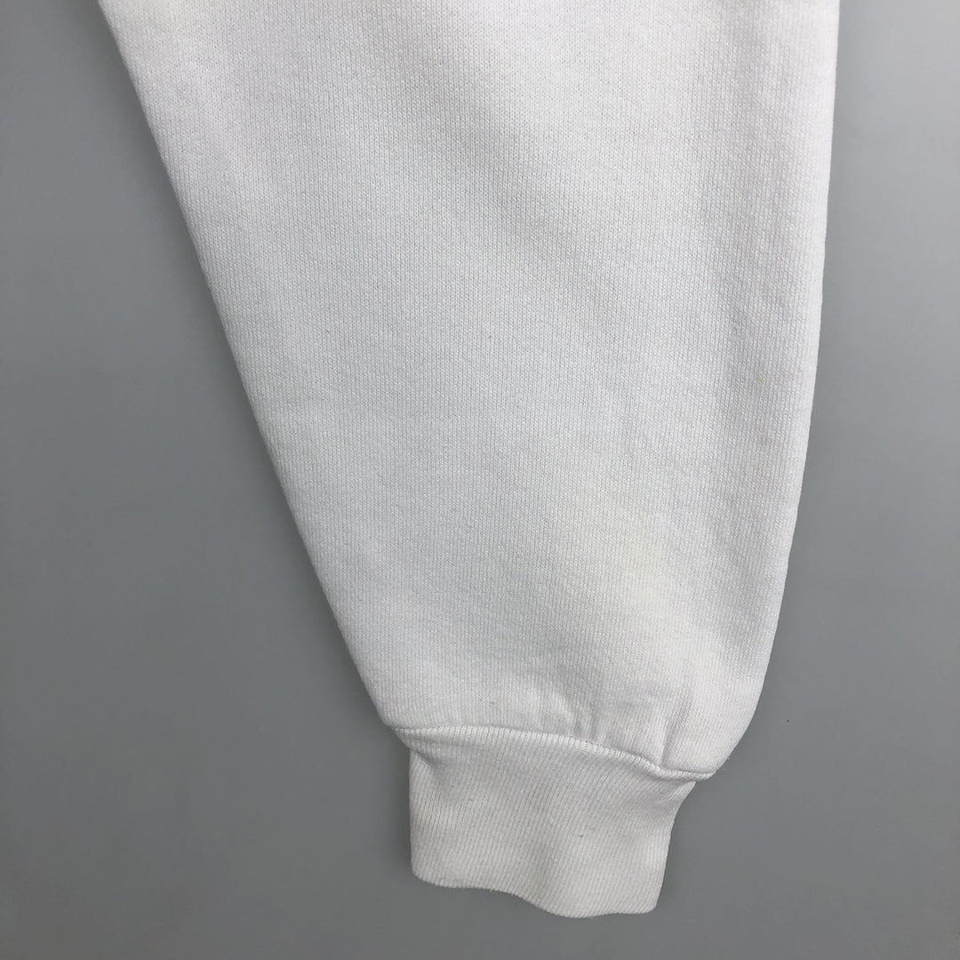 Vintage 1980'S Fruit of the Loom print sweatshirt, made in the USA, size L, men's unclear white type Vintage Second Hand