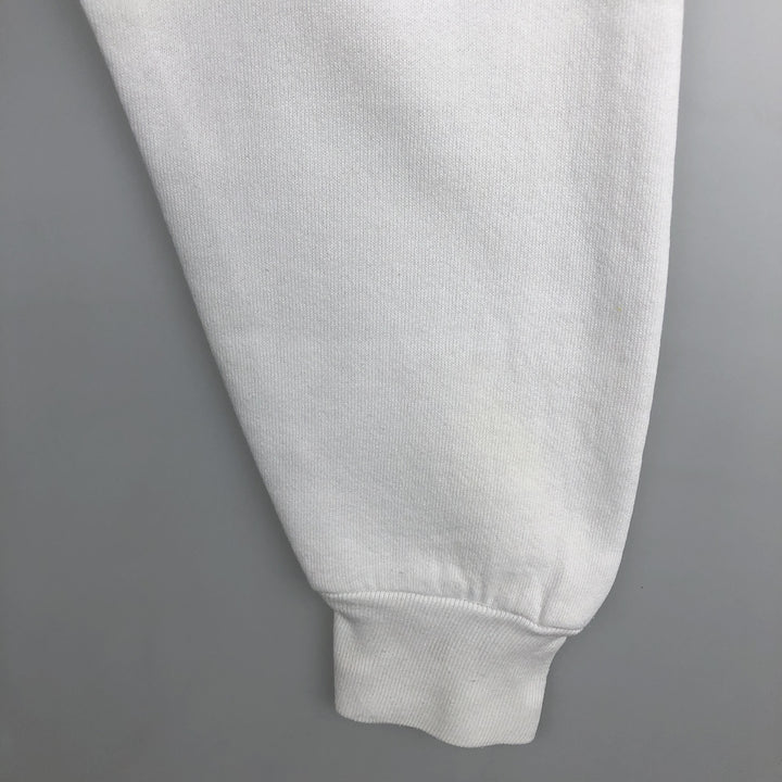 Vintage 1980'S Fruit of the Loom print sweatshirt, made in the USA, size L, men's unclear white type Vintage Second Hand