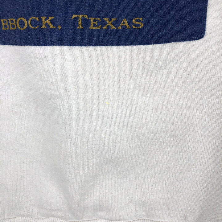 Vintage 1980'S Fruit of the Loom print sweatshirt, made in the USA, size L, men's unclear white type Vintage Second Hand