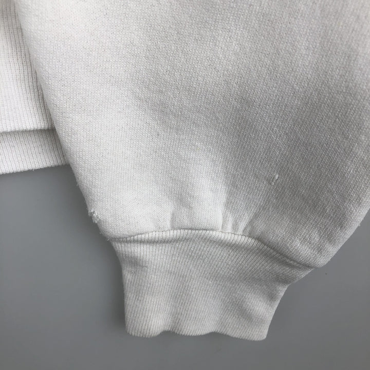 Vintage 1980'S Fruit of the Loom print sweatshirt, made in the USA, size L, men's unclear white type Vintage Second Hand