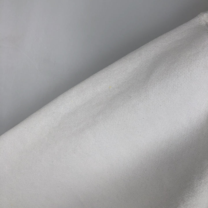 Vintage 1980'S Fruit of the Loom print sweatshirt, made in the USA, size L, men's unclear white type Vintage Second Hand