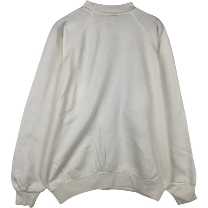 80'S BLUES FOX. Zwananburg Sweatshirt, Men's Size L (approx.), Vintage acrylic white type Vintage Second Hand