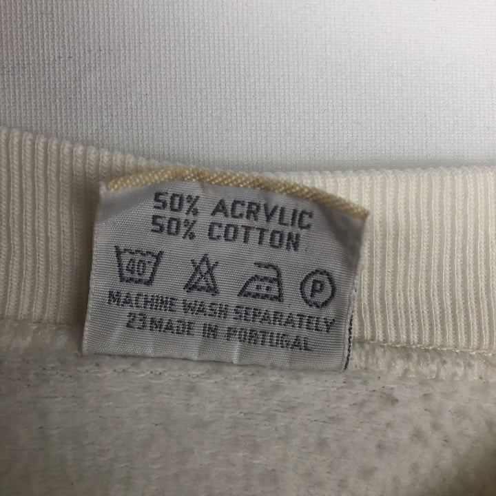 80'S BLUES FOX. Zwananburg Sweatshirt, Men's Size L (approx.), Vintage acrylic white type Vintage Second Hand