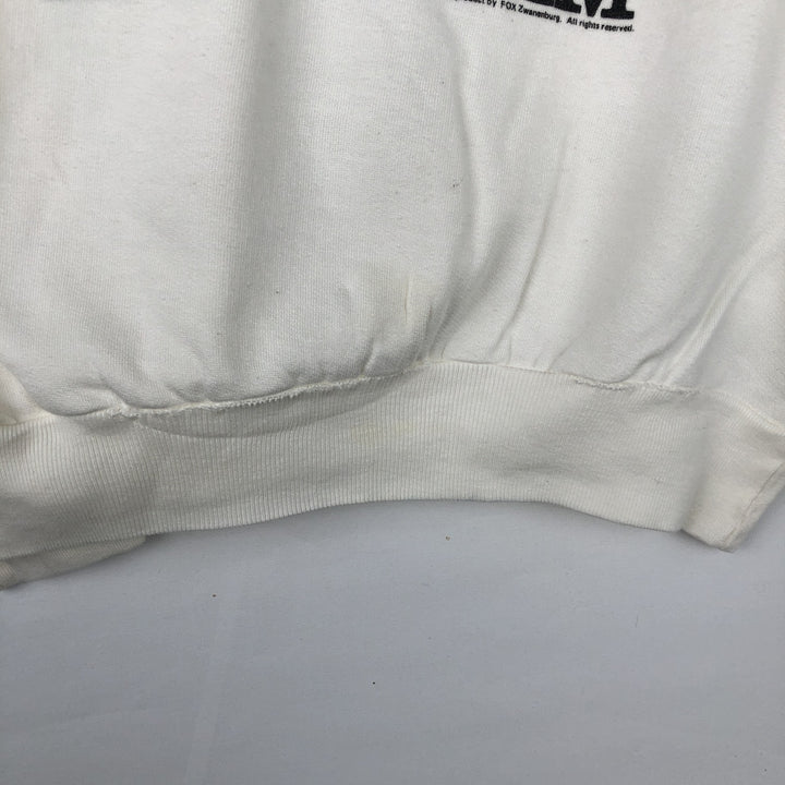 80'S BLUES FOX. Zwananburg Sweatshirt, Men's Size L (approx.), Vintage acrylic white type Vintage Second Hand
