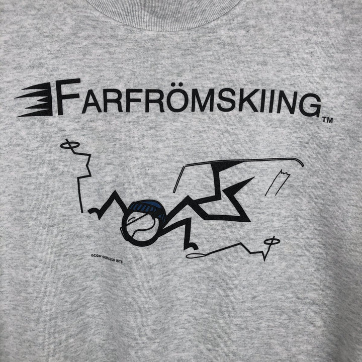 2000'S Fruit of the Loom Best Print Sweatshirt, Made in Canada, Men's Size XL (approx.) cotton gray type Vintage Second Hand