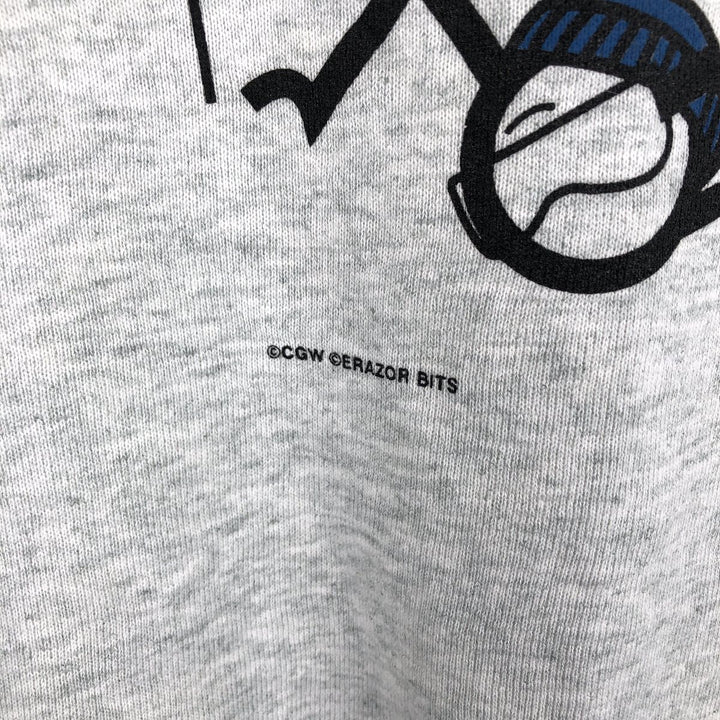 2000'S Fruit of the Loom Best Print Sweatshirt, Made in Canada, Men's Size XL (approx.) cotton gray type Vintage Second Hand