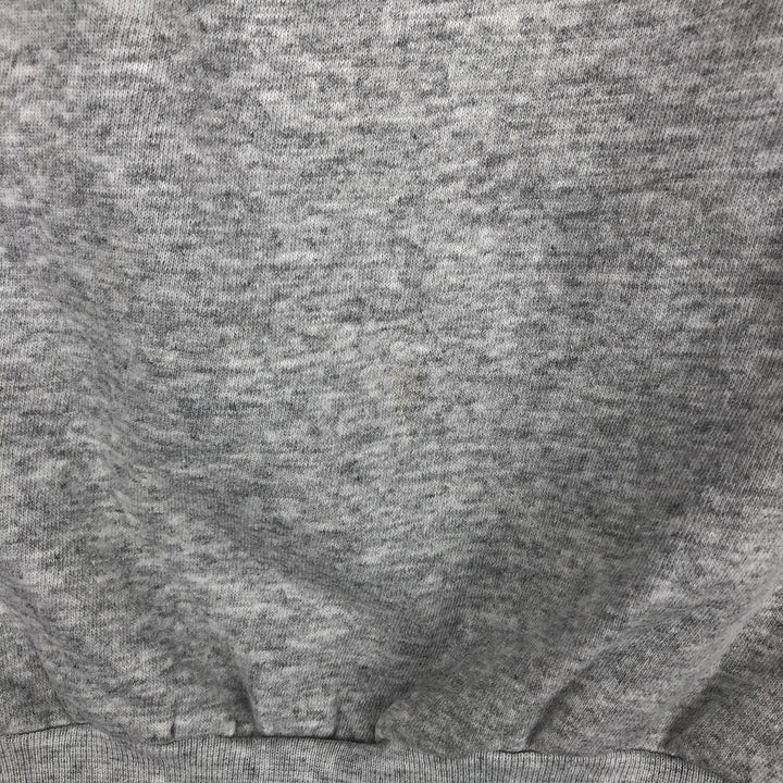 80s-era TULTEX printed sweatshirt, made in USA, men's size M equivalent, vintage. cotton gray type Vintage Second Hand