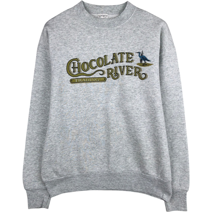 Vintage 90'S Fruit of the Loom print sweatshirt, made in Canada, size L, men's cotton gray type Vintage Second Hand