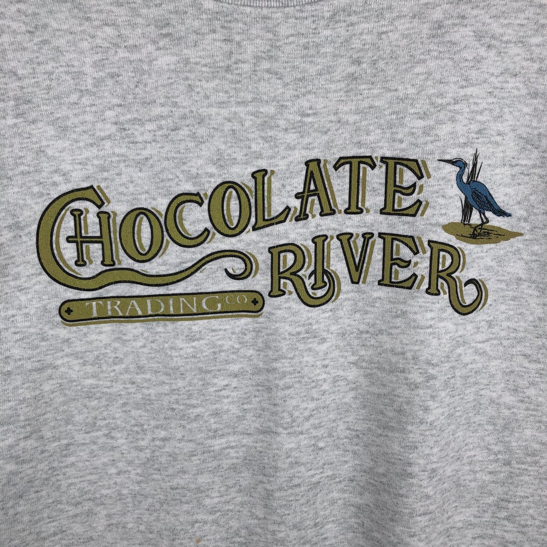 Vintage 90'S Fruit of the Loom print sweatshirt, made in Canada, size L, men's cotton gray type Vintage Second Hand