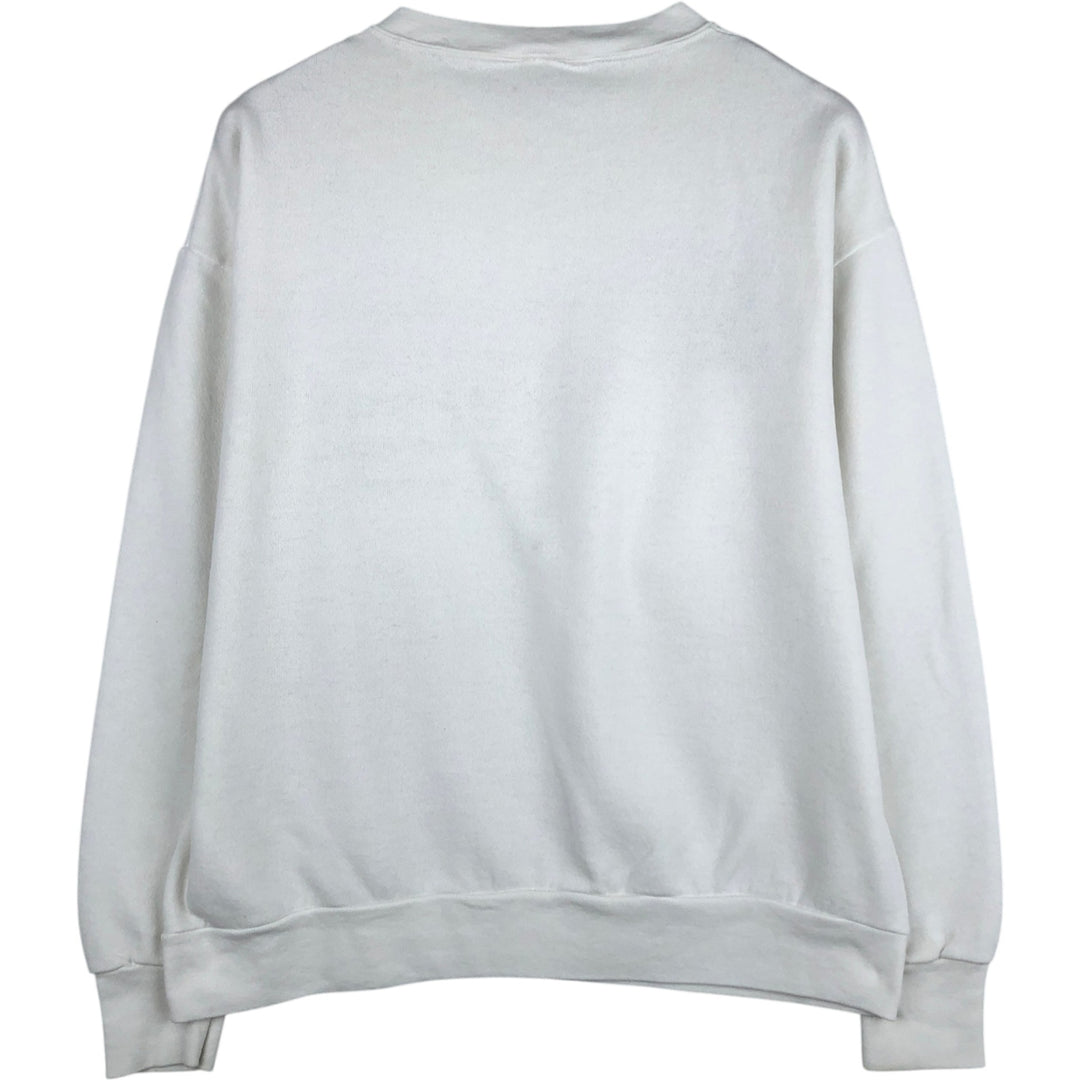 Vintage 90'S Delta DELTA printed sweatshirt, made in the USA, men's size XL cotton white type Vintage Second Hand