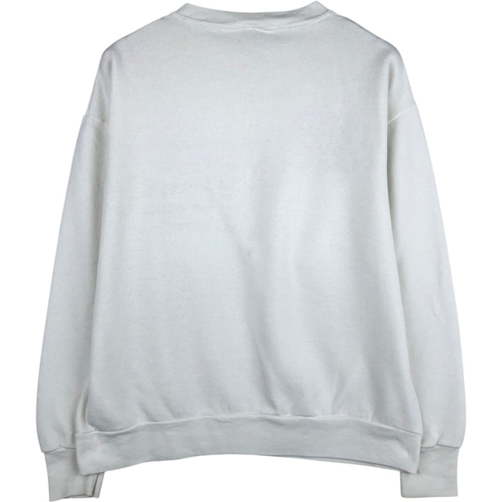 Vintage 90'S Delta DELTA printed sweatshirt, made in the USA, men's size XL cotton white type Vintage Second Hand