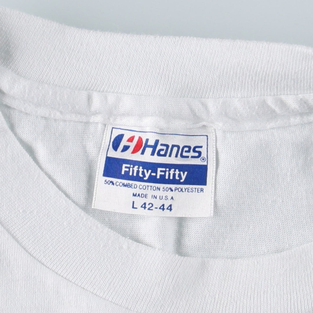1980'S Hanes MLB Houston Astros Sports Print T-Shirt, Made in USA, Men's Size L (approx.), Vintage cotton white type Vintage Second Hand