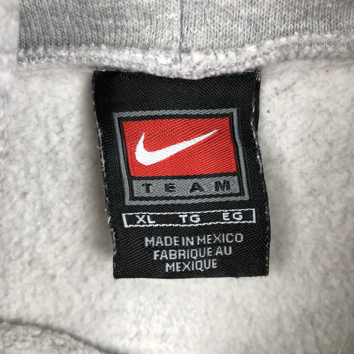 ~2000'S Nike Team Center Logo Sweatshirt Pullover Hoodie, Men's Size XL cotton gray type Vintage Second Hand