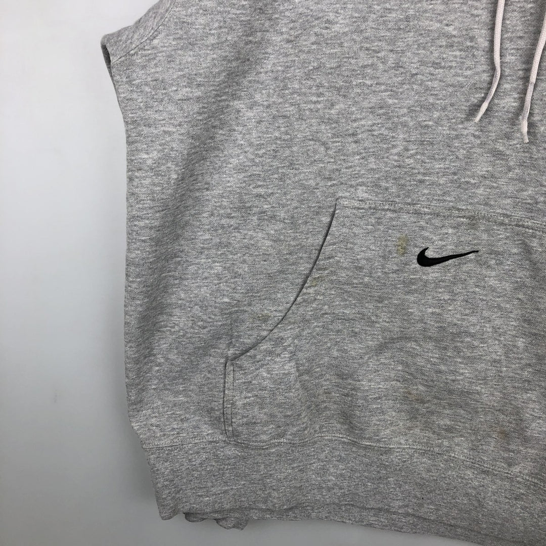 ~2000'S Nike Team Center Logo Sweatshirt Pullover Hoodie, Men's Size XL cotton gray type Vintage Second Hand