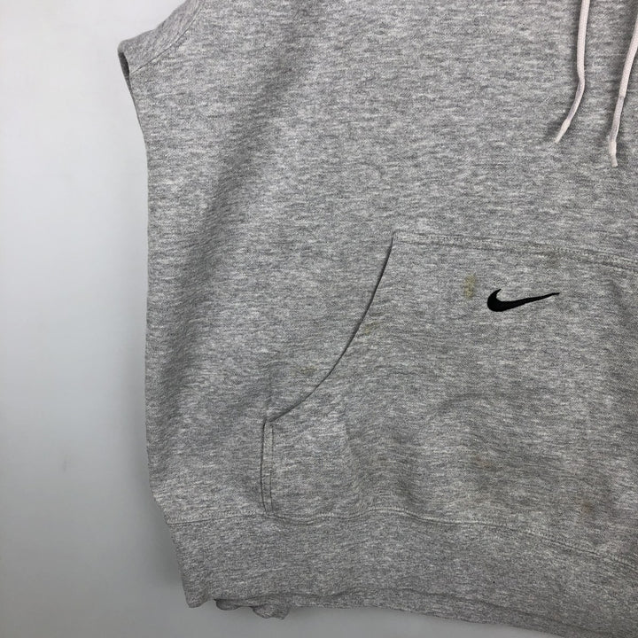 ~2000'S Nike Team Center Logo Sweatshirt Pullover Hoodie, Men's Size XL cotton gray type Vintage Second Hand