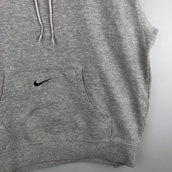 ~2000'S Nike Team Center Logo Sweatshirt Pullover Hoodie, Men's Size XL cotton gray type Vintage Second Hand