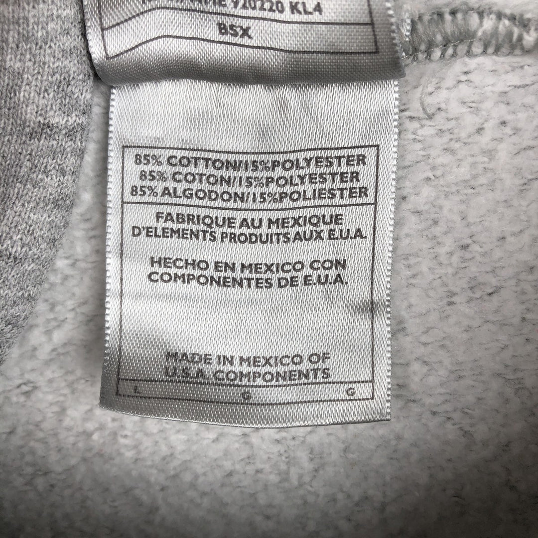 2000'S Nike Center Logo Sweatshirt Pullover Hoodie, Men's Size L (approx.) cotton gray type Vintage Second Hand
