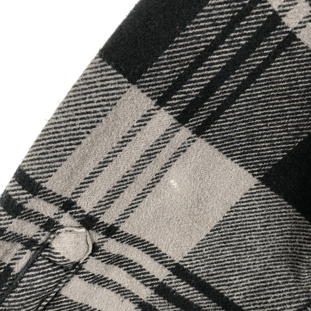 ORVIS Long Sleeve Flannel Check Shirt, Men's Size L cotton gray type Vintage Second Hand