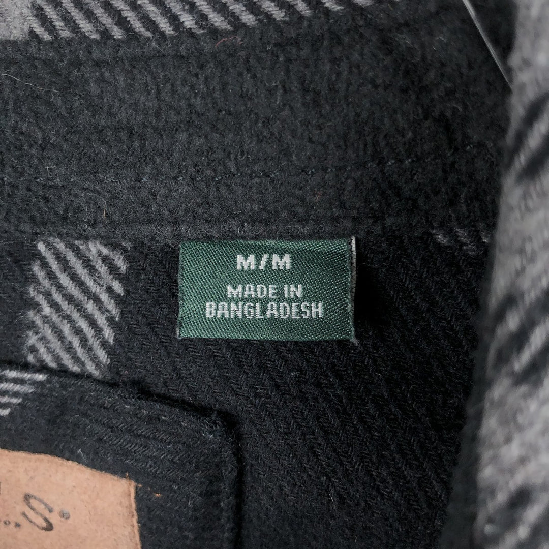 ORVIS Long Sleeve Flannel Check Shirt, Men's Size M cotton gray type Vintage Second Hand