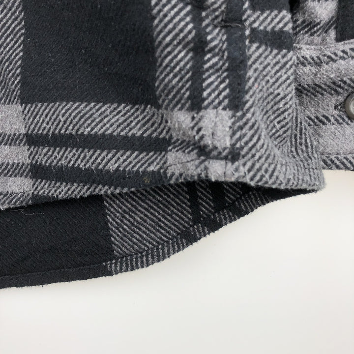 ORVIS Long Sleeve Flannel Check Shirt, Men's Size M cotton gray type Vintage Second Hand