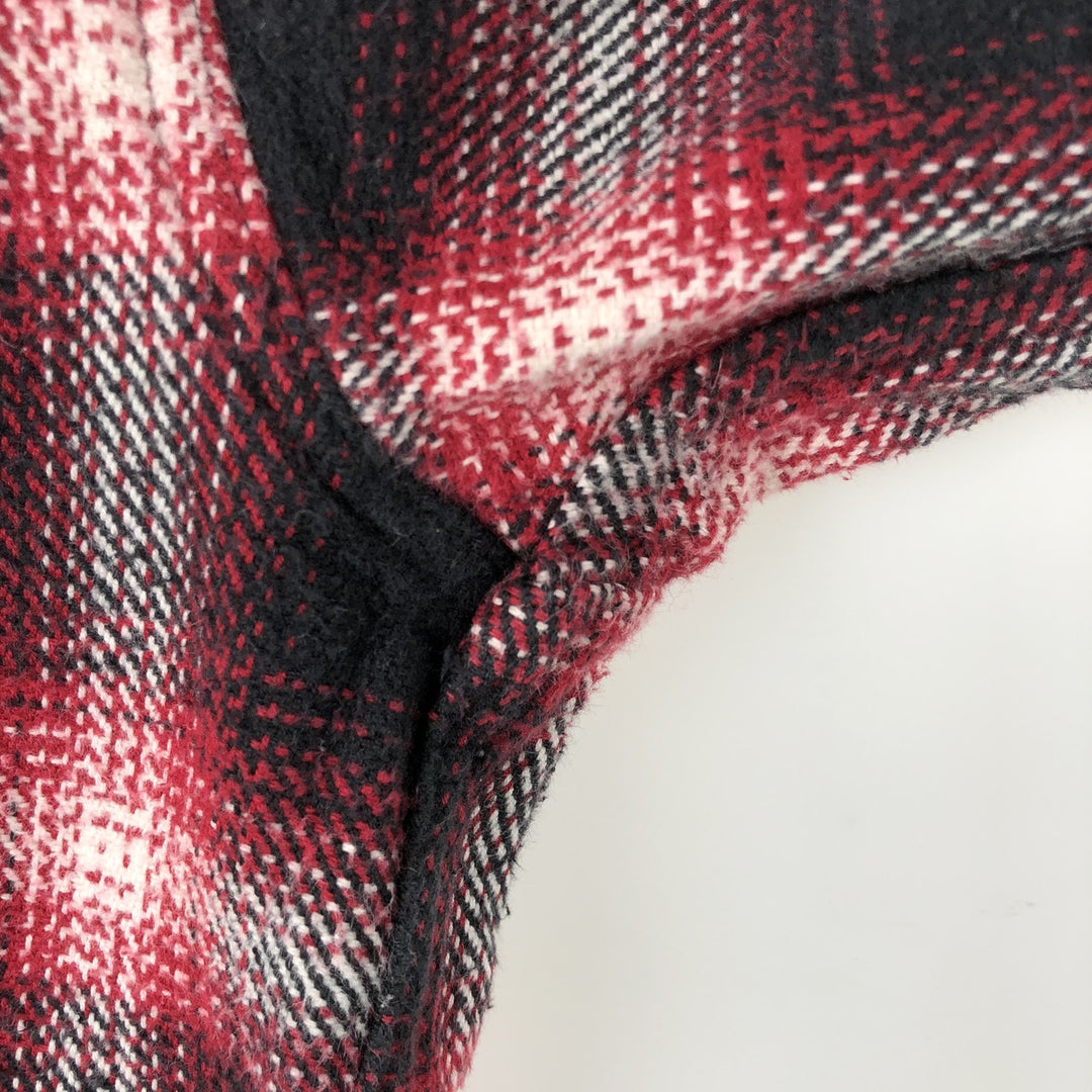 FIELD AND STREAM Ombre Check Long-Sleeve Flannel Check Shirt, Men's Size XL (approx.) cotton red type Vintage Second Hand
