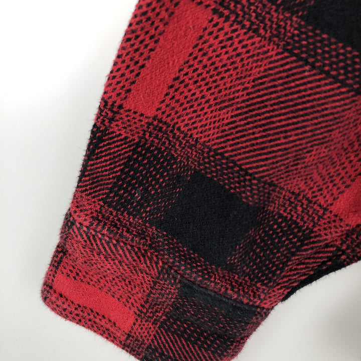 ORVIS Ombre Check Long Sleeve Flannel Check Shirt, Men's M Size cotton red type Vintage Second Hand