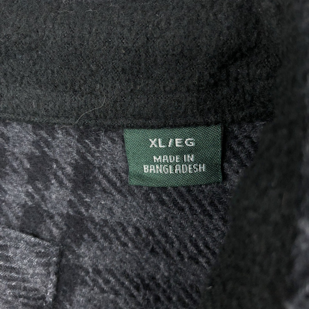 ORVIS Long Sleeve Flannel Check Shirt, Men's XL Size cotton gray type Vintage Second Hand
