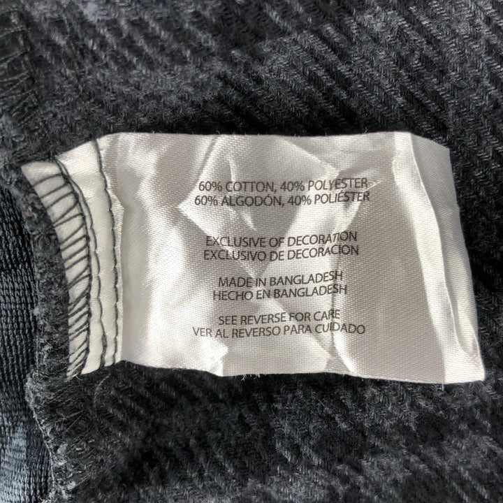 ORVIS Long Sleeve Flannel Check Shirt, Men's XL Size cotton gray type Vintage Second Hand