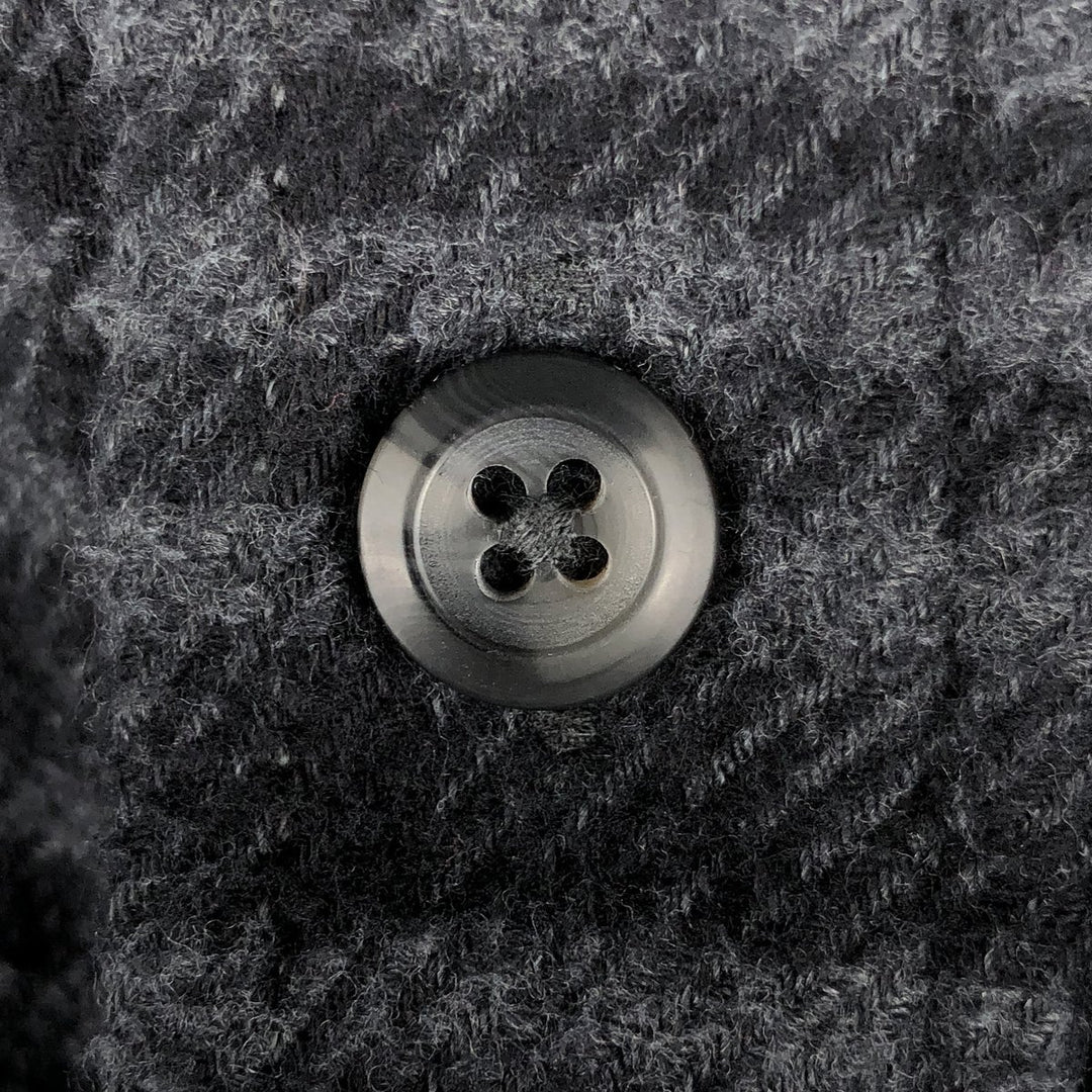 ORVIS Long Sleeve Flannel Check Shirt, Men's XL Size cotton gray type Vintage Second Hand