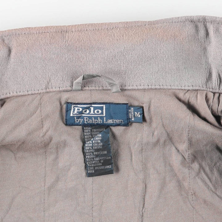 Ralph Lauren POLO by Ralph Lauren padded down jacket, men's size M (approx.) polyester gray type Vintage Second Hand