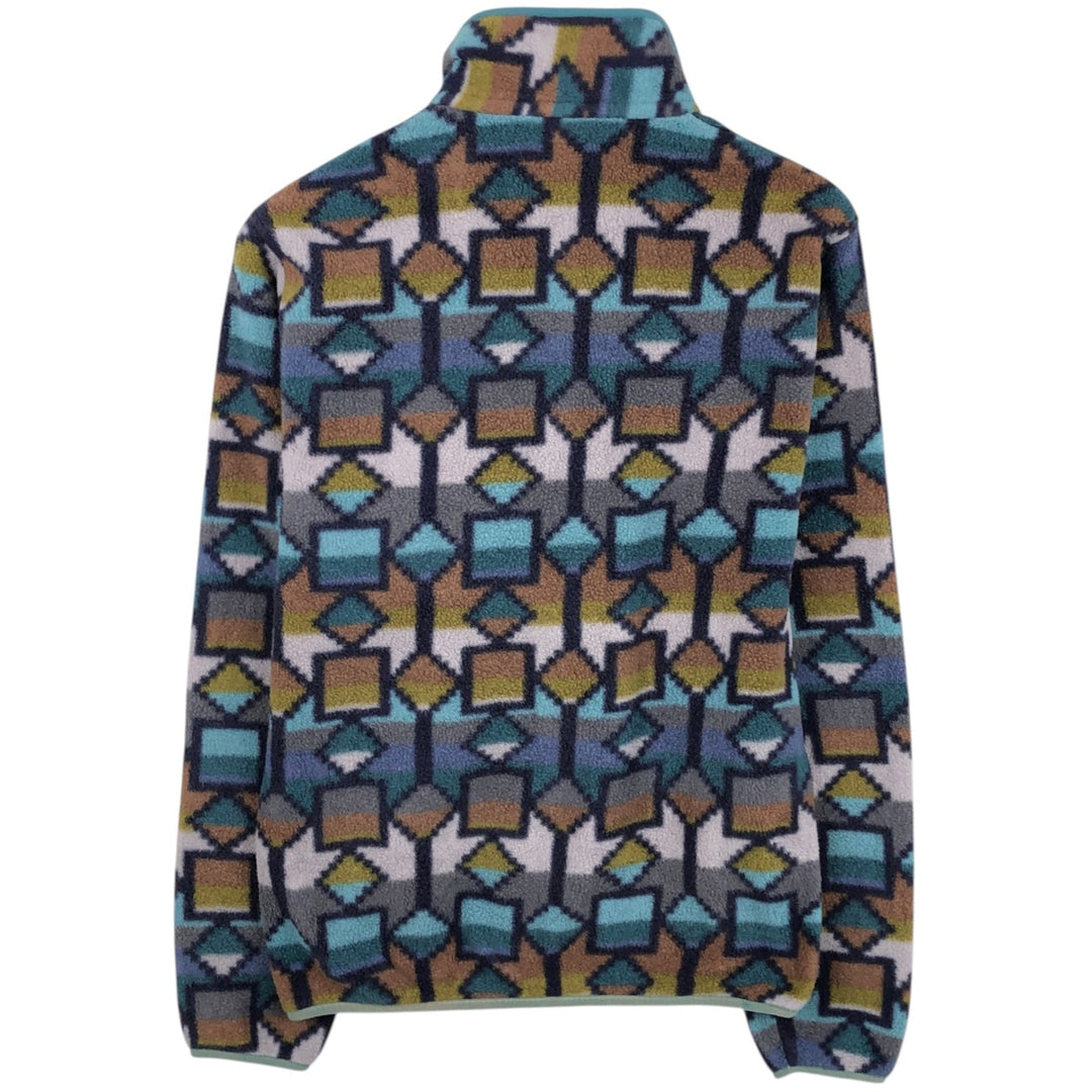 Patagonia Lightweight Synchilla Snap-T 25580FA19 All-over print Half-snap fleece pullover Men's XS equivalent recycled polyester gray type Vintage Second Hand