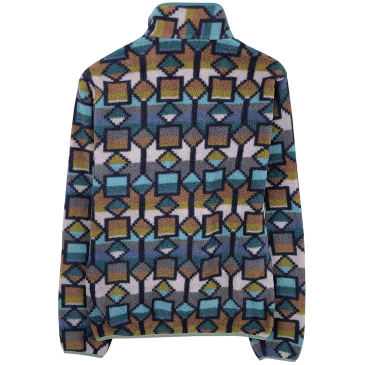 Patagonia Lightweight Synchilla Snap-T 25580FA19 All-over print Half-snap fleece pullover Men's XS equivalent recycled polyester gray type Vintage Second Hand