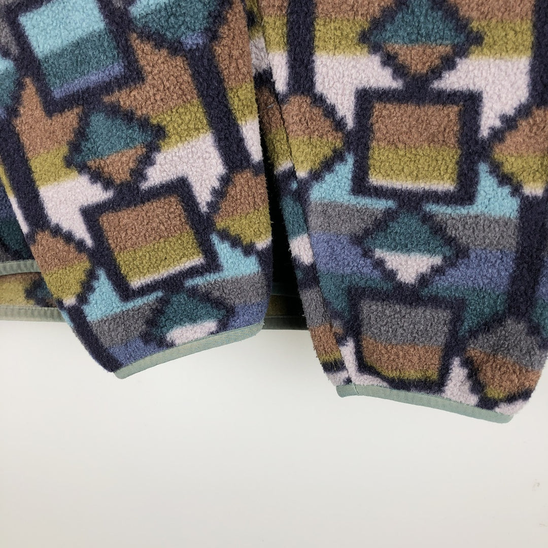 Patagonia Lightweight Synchilla Snap-T 25580FA19 All-over print Half-snap fleece pullover Men's XS equivalent recycled polyester gray type Vintage Second Hand