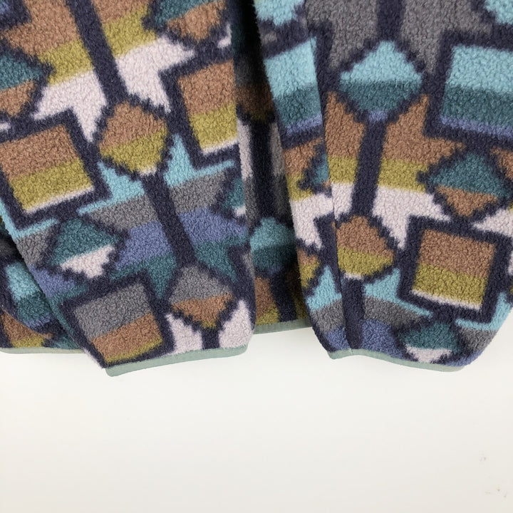 Patagonia Lightweight Synchilla Snap-T 25580FA19 All-over print Half-snap fleece pullover Men's XS equivalent recycled polyester gray type Vintage Second Hand